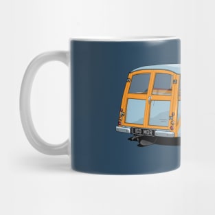 Morris Minor traveller in light blue Mug